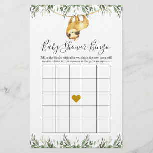 Långsamt babystölder Bingo-spel