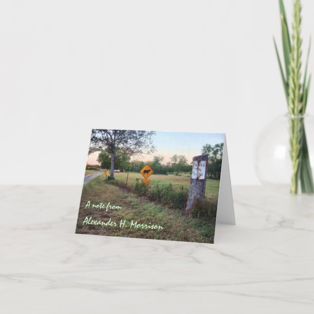 Långsamt besegra tomt noterar kort (Framsida)