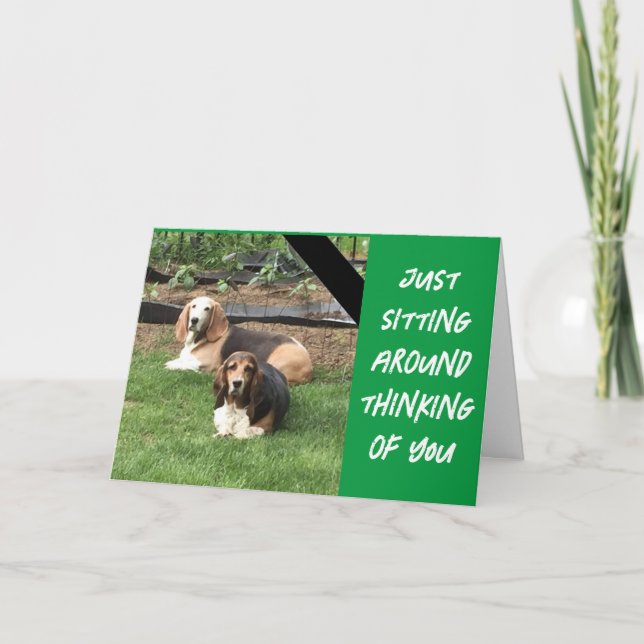 LÅNGSAMT HOPPA ATT VI HAR EN GRATTIS PÅ FÖDELSEDAG KORT (Framsida)