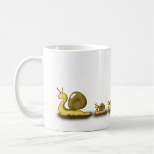 Långsamt liv för snigel kaffemugg
