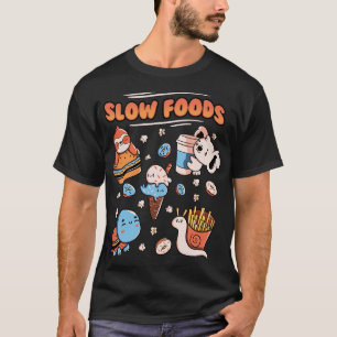 Långsamt matutmatningsdjur Sloth Koala Turtle Snig T Shirt