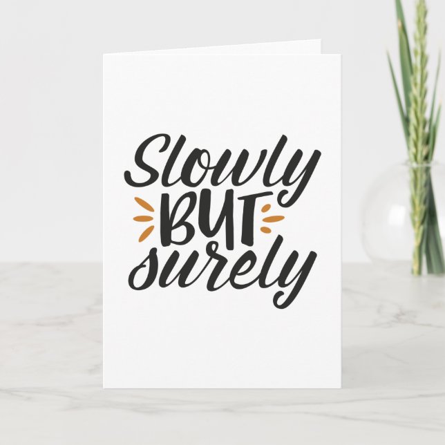 Långsamt men säkert kort (Framsida)