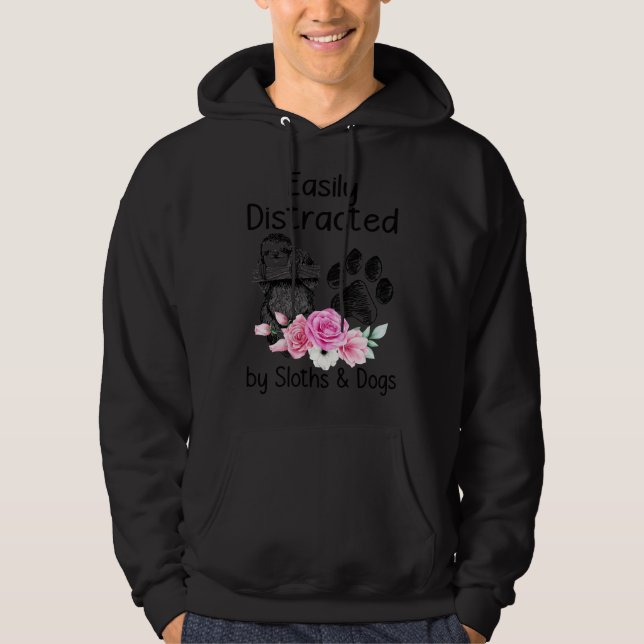 Långsamt och enkelt uppdelat efter Hund Hoodie (Framsida)