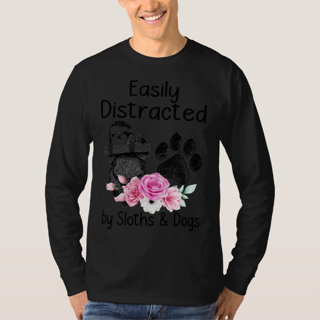 Långsamt och enkelt uppdelat efter Hund T Shirt (Framsida)