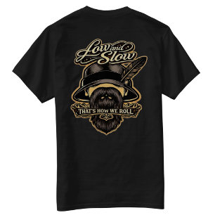 Långsamt och lugnt, så kör vi - T-shirt med bakre