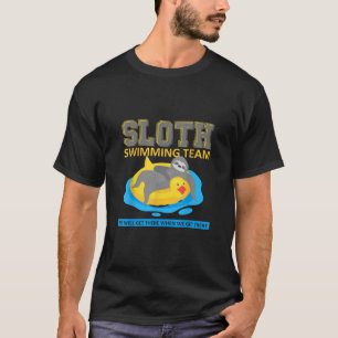 Långsamt simmande teamets Simma - luddig gåva T Shirt