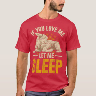 Långsamt Sleeping Farm Lover Farmer Cute Sheep T Shirt