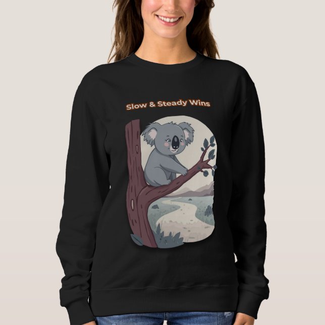 **"Långsamt & Stabilt Vinner – Motiverande Söt Koa T Shirt (Framsida)