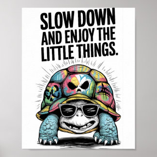 Långsamt, Turtle Poster