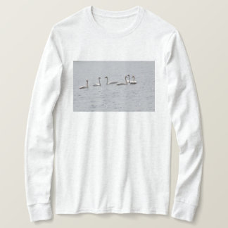 Långsårad T-Shirt-Svan för kvinnor T Shirt