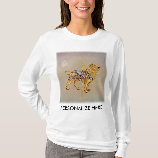 Långsårade kvinnor - karusellens Lejona SQ Tee Shirt (Framsida)