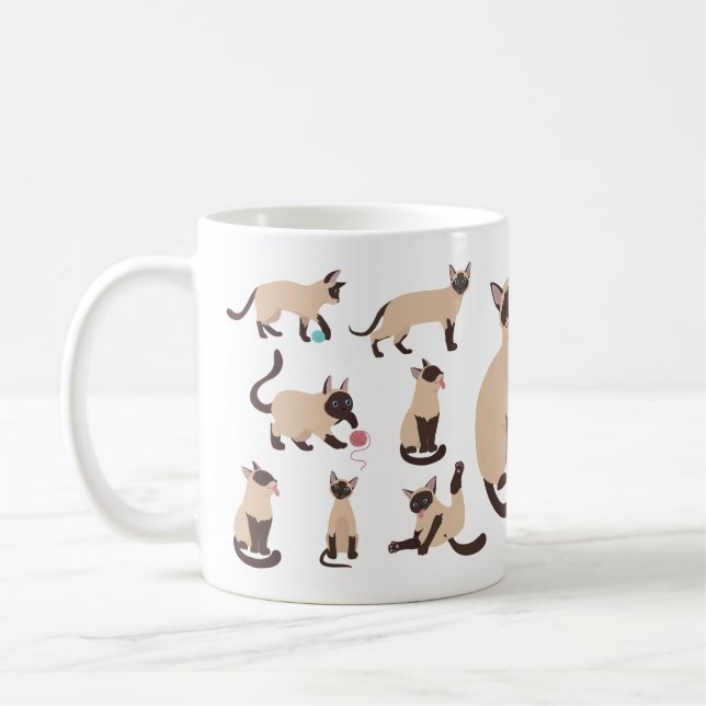 Långsiga katter kaffemugg (Vänster)
