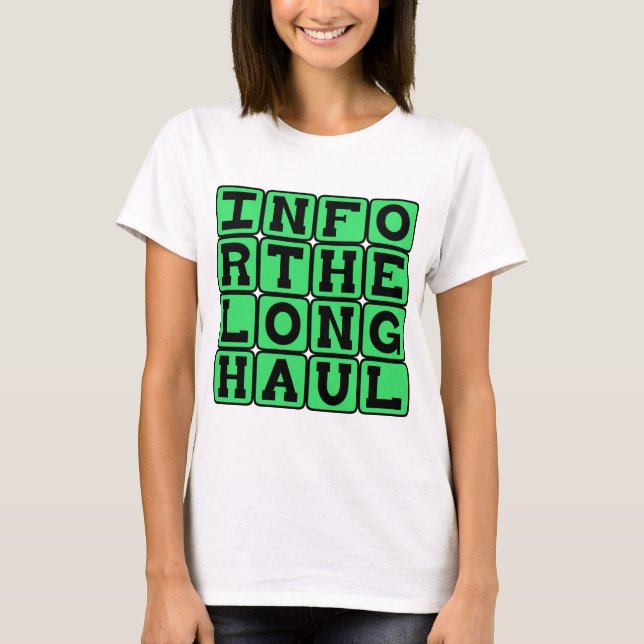 Långsiktig engagemang, hängiven tee (Framsida)