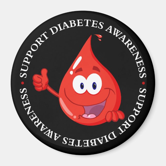 Långsiktig glukoskontroll magnet (Framsidan)