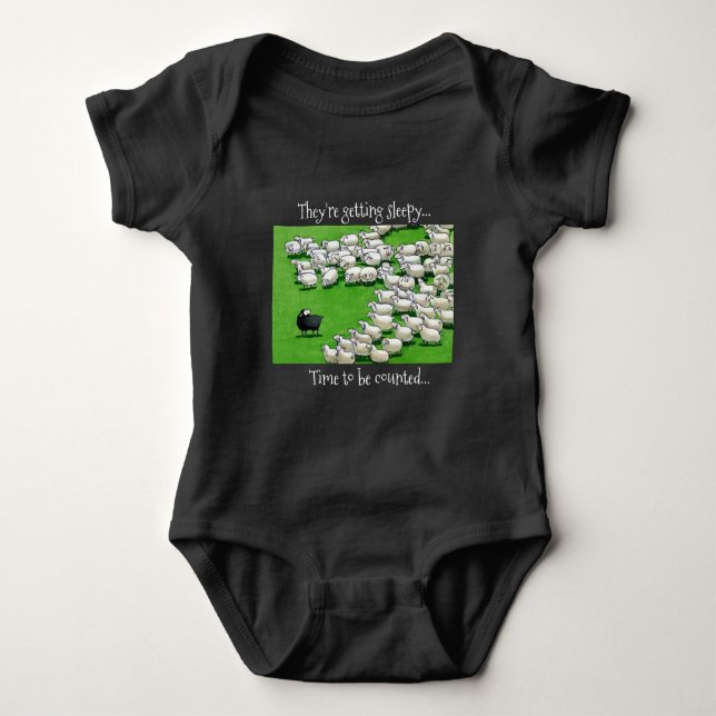 Långsiktig lamm: räkna får t shirt (Framsida)