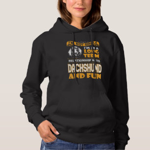 Långsiktigt förhållande till Dachshund och Roligt T Shirt