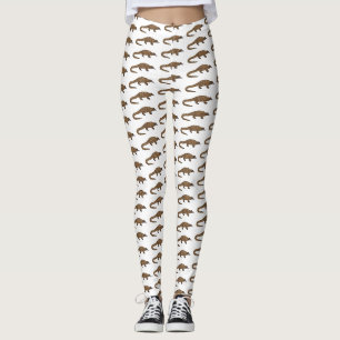 Långskalig illustration av tecknaden på pangolin leggings