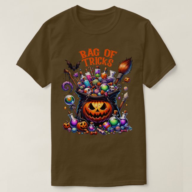 Längssäck är människor från Halloween-säsong T Shirt (Design framsida)