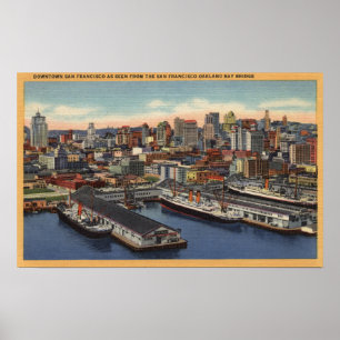 Längst bak från Bay Bridge Poster