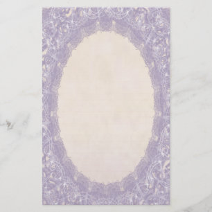 Längst monogram Lila i Bröllop Snöre Stationeriet Brevpapper
