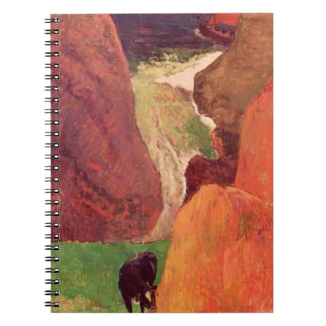 Längst ner av bukten, 1888 anteckningsbok med spiral (Framsidan)