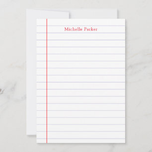 Längst Papper Professionell, enkel, modern, minima Anteckningskort