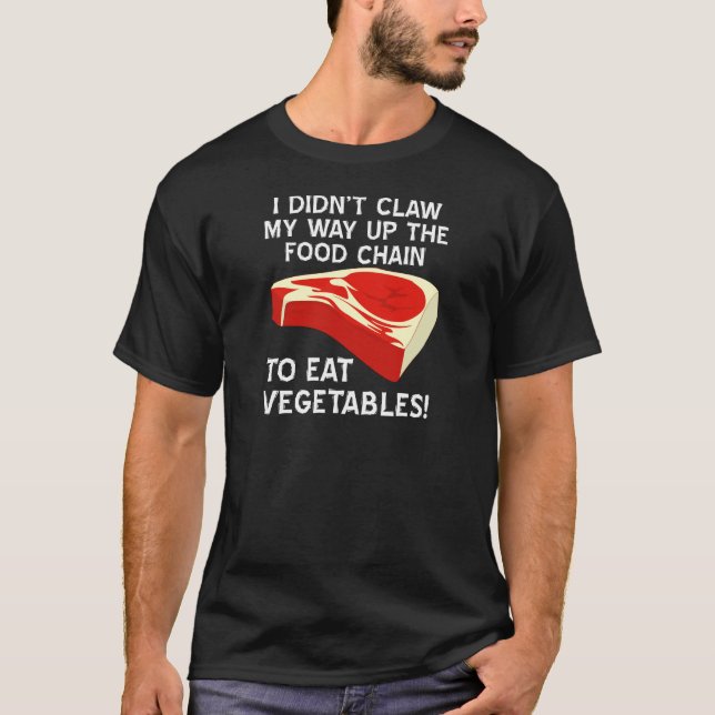 Längst Upp I Näringskedjan Svart T Shirt (Framsida)