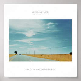 Längst upp livsväder Landskap Poster