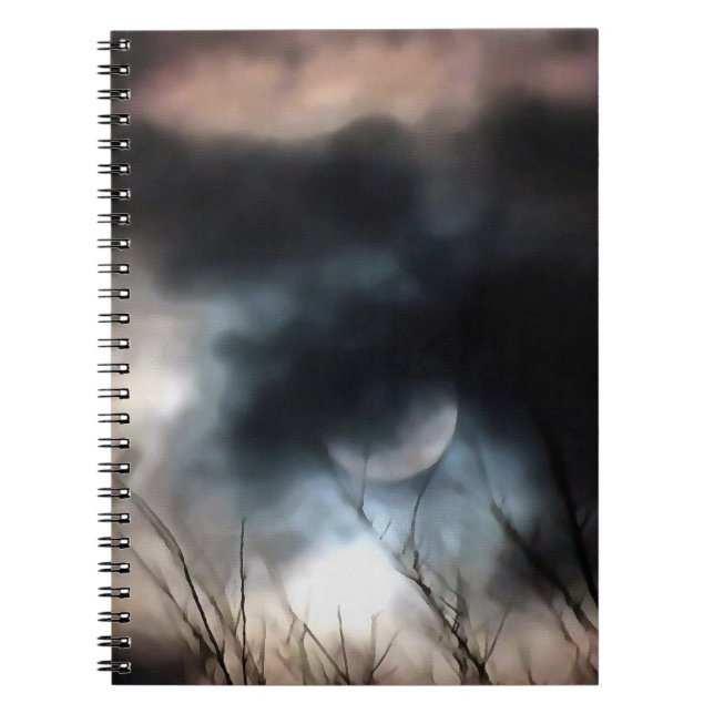 Längsta nattvinter-solstice Art Anteckningsbok (Framsidan)