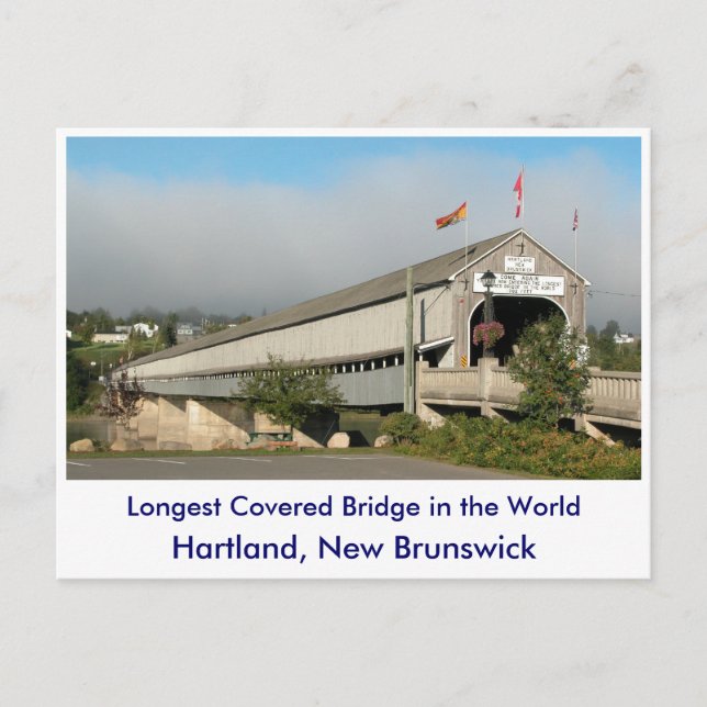 Längsta täckbron i världen... vykort (Framsida)