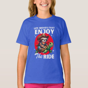 Långstjärt och cowboysköldpaddor Lutning T Shirt