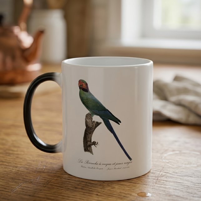 Långstjärtad parakit, Psittacula Longicauda Magisk Mugg (Long-Tailed Parakeet, Psittacula Longicauda. Color Morph Mug)