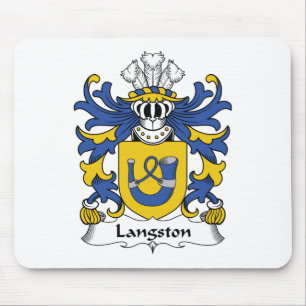 Langston familjvapensköld musmatta