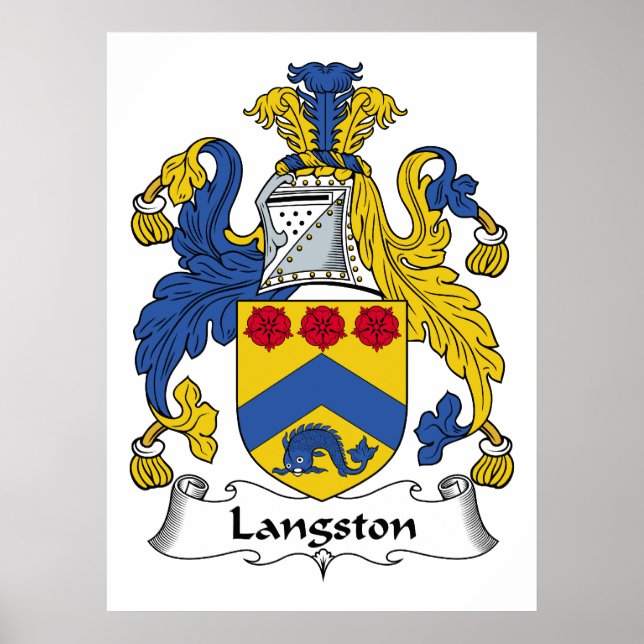 Langston Family Crest Poster (Framsidan)