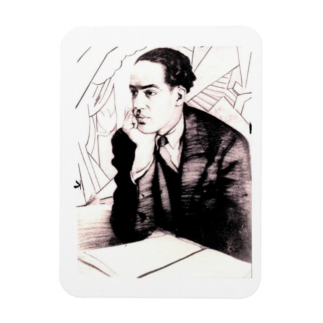 Langston Hughes, American Poet Magnet (Vertikal)