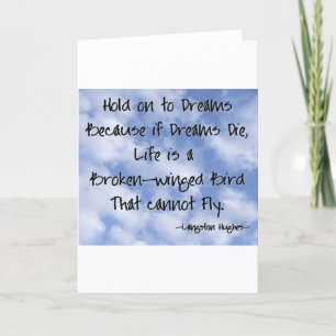 Langston Hughes Dreams Quote Kort