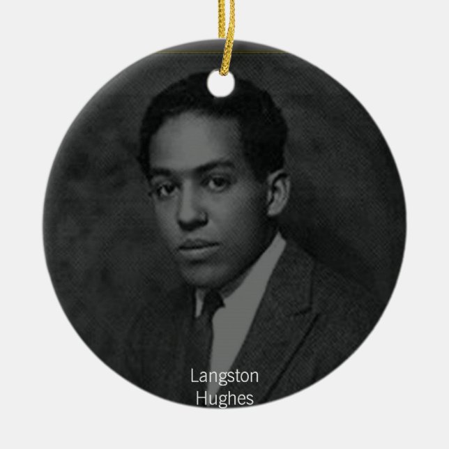 Langston Hughes Julgransprydnad Keramik (Framsidan)