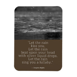 Langston Hughes Rain Quote Magnet