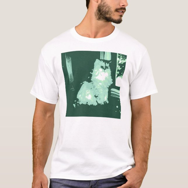 Långstyrd kattpapp tee shirt (Framsida)