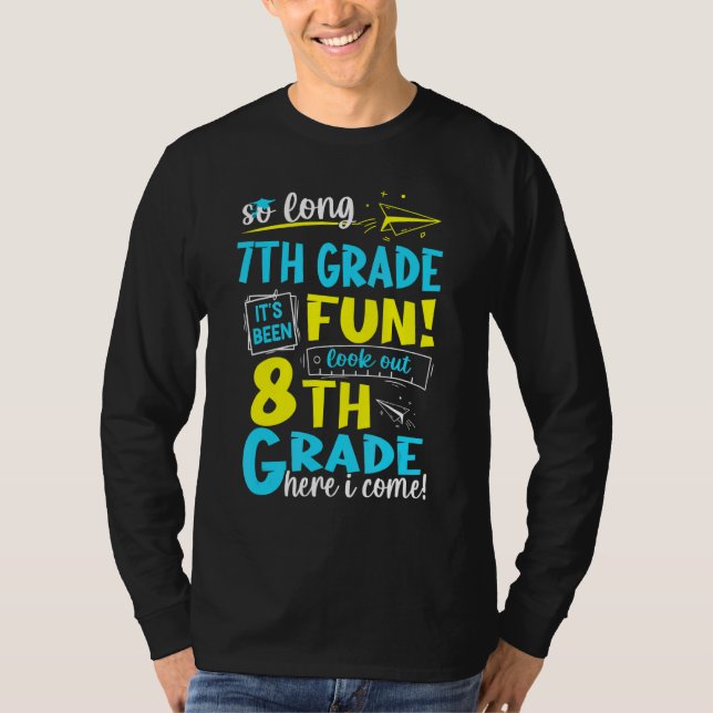 Långt 7:e, Klass 8, Klass här, Kom Studenten T Shirt (Framsida)