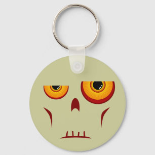 Långt ansikte Keychain för Zombie Nyckelring