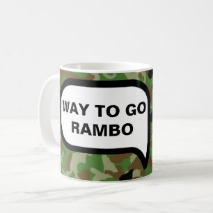 Långt att gå! Grattis! Få baksida för att fung Kaffemugg