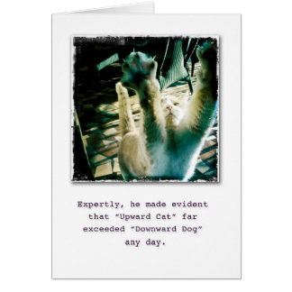 Långt att gå! hälsningskort