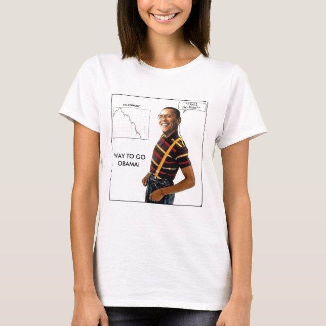 LÅNGT ATT GÅ OBAMA! T-SHIRT (Framsida)
