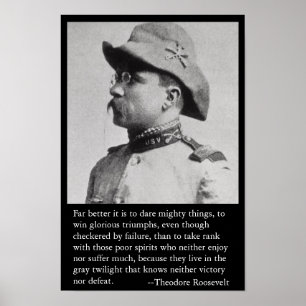 Långt bättre är det att våga väldiga ting poster