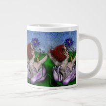 Långt borta Blomma Jumbo Mugg