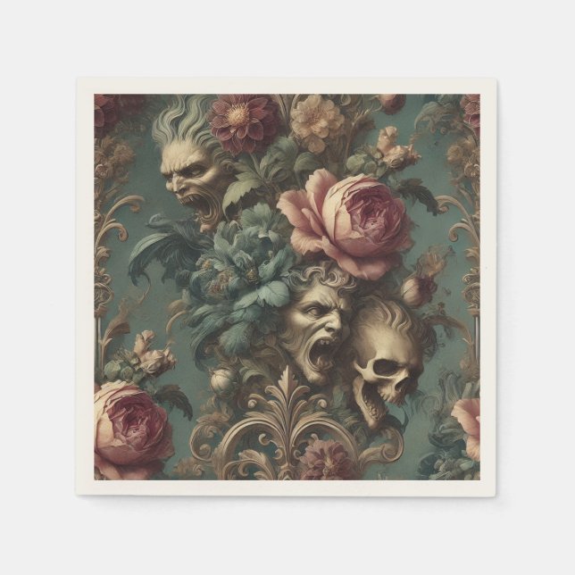 Långt borta från smärta - gotin Victorian Pappersservett (Framsidan)