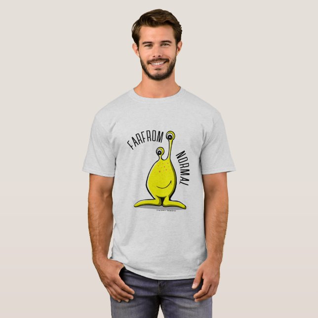 LÅNGT FRÅN NORMAL TVÅÖJD MONSTER T-SHIRT (Hel framsida)