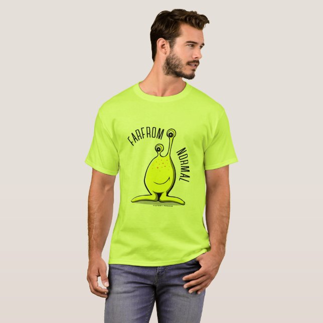 LÅNGT FRÅN NORMAL TVÅÖJD MONSTER T-SHIRT (Hel framsida)