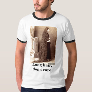 Långt hår, att bry sig inte t shirt